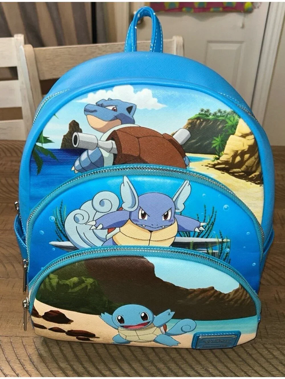 Pokemon Squirtle Wartortle Blastoise Mini Backpack Loungefly Blue Bag